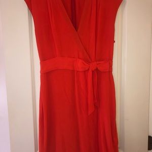 kate spade Tomato faux wrap red dress